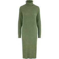 Strickkleider Y.A.S Mavi Knit Midi Rollneck Dress - Green