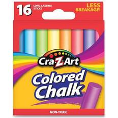 Cra-Z-Art Colored Chalk, Assorted Colors, 16/Box (10801-48) Assorted