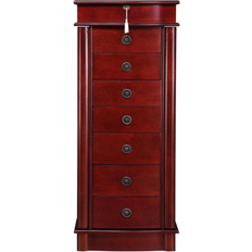 Hives And Honey Nora Lockable Jewelry Armoire - Cherry