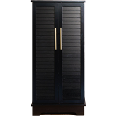 Hives And Honey Port Lockable Jewelry Armoire - Black