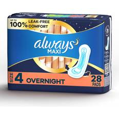 Always Overnight Infifnity Flex foam Pads Size 4, 13 Pads, 12 pack 