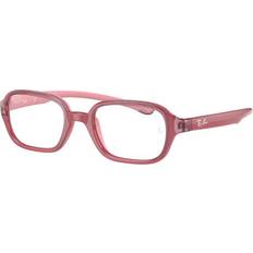 Ray-Ban Junior Rb9074 Kids Fuchsia On Rubber Pink Clear Lenses Polarized 39-16 Fuchsia On Rubber Pink 39-16