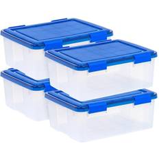 Storage Boxes on sale Iris 30qt 4pk WeatherPro Plastic Storage Bin