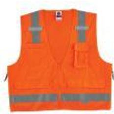 Personal Security Ergodyne GloWear 8250Z Class 2 Surveyors Vest, Orange, 4XL/5XL