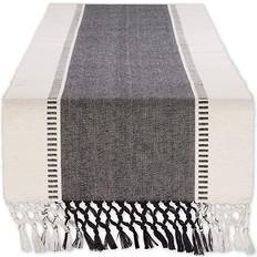 DII Dobby Stripe Tablecloth Black, Gold, Brown, Gray, Green, Blue, Red, Orange (274.3x33)