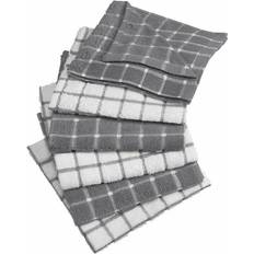 DII Windowpane Kitchen Towel Gray, White (30.5x30.5)