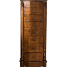 Hives And Honey Antoinette Lockable Jewelry Armoire - Walnut