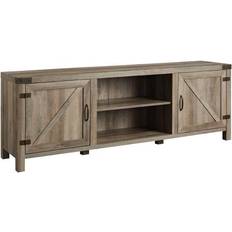 70 inch farmhouse tv stand with fireplace Walker Edison Furniture Co Farmhouse Barn TV Bench 70x24"