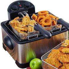 Deep Fryer, 4.5 Liters/19 Cup Oil Capacity Professional-Style with 3 Baskets  - 35034