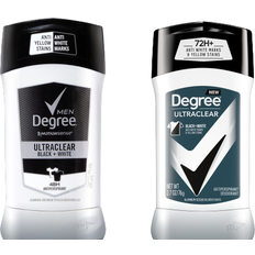 Degree Men UltraClear Antiperspirant Black + White Deo Stick 76g 2-pack