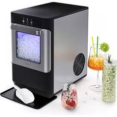 Portable ice maker stainless steel hOmeLabs Countertop Nugget