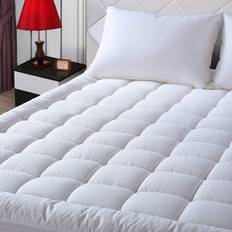 Queen Mattress Covers Easeland Quilted Fitted Mattress Protector Mattress Cover White (203.2x152.4)