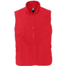 Rot - Unisex Westen Sol's Norway Unisex Anti-Pill Fleece Bodywarmer - Red