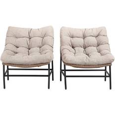 Walker Edison Papasan 2-pack Lounge Chair