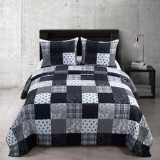 Quilts Donna Sharp London King Quilts White, Black (264.2x243.8)