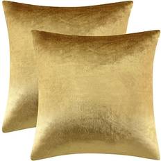 Cushion Covers GIGIZAZA Velvet Cushion Cover Gold (45.7x45.7)