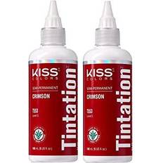 Crimson hair color Kiss Tintation Semi-Permanent Hair Color Crimson 148ml 2-pack
