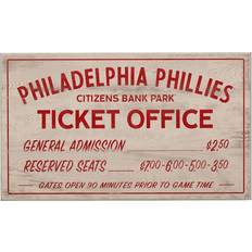 Philadelphia Phillies Distressed Logo Cutout Sign