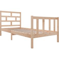 vidaXL Bed Frame Solid Pine 69.5cm Sängram