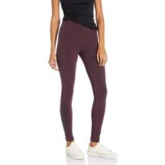 Adidas Women's Loungewear Essentials High-Waisted Logo Leggings - Shadow Maroon/Black