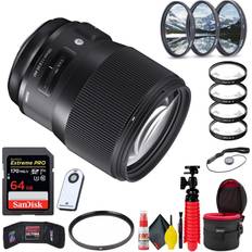 SIGMA Canon EF - ƒ/1.8 Camera Lenses SIGMA 135mm F1.8 DG HSM Art for Canon EF + Bundle