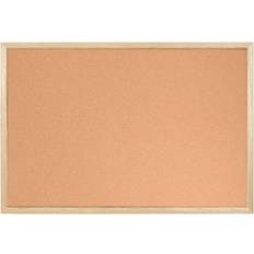 Bi-Office Cork Notice Board 900x600mm Pine, none 90x60cm