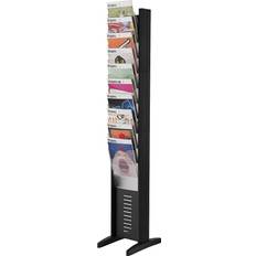 Brosjyrestativer Fast Paper 16 Compartment Mobile Literature Display Black F276N01