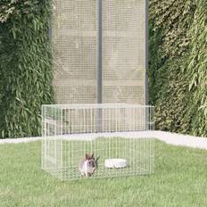 vidaXL Rabbit Cage 78x54x54 Galvanised Iron