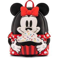 Disney loungefly backpacks Loungefly Disney Minnie Oh My Cosplay Sweets Mini Backpack - Black/Red