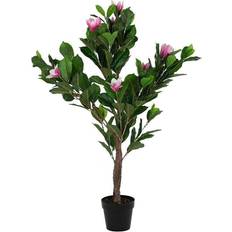 Dkd Home Decor Dekorativ plante Pink Grøn PE (60 x 60 x 125 cm) Zierelement