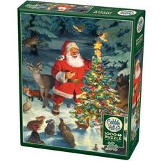 Cobble hill puzzles Cobble Hill Puzzles Santa's Tree 1,000-Piece Puzzle