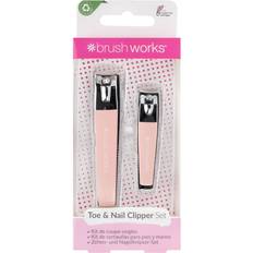 Brushworks Toe & Nail Clipper Set 2-pack