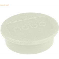 Nobo Whiteboard Magnets White 24mm, 10 pack