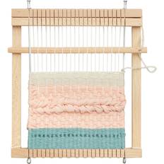 Sy- & veveleker Micki Square Frame Wooden Weaving Loom Kit & Yarn