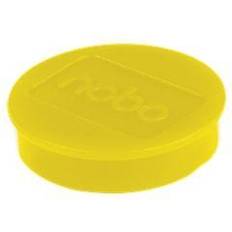 Nobo Whiteboard Magnets Yellow 32mm, 10 pack