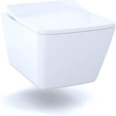 Toilets Toto SP 22 7/8" Wall Mount Toilet Bowl with CeFiONtect in Cotton, CT449CFG#01