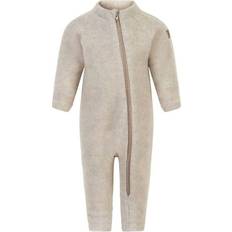 9-12M Basisschicht Mikk-Line Baby Wool Suit - Off White (50005-429)