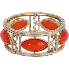 1928 Jewelry Stretch Bracelet - Gold/Orange