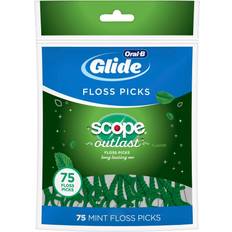 Oral-B Flosser Picks Oral-B Scope Outlast Floss Picks with Long Lasting Mint 75-pack