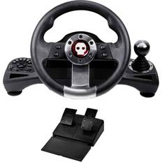 Ratt - og pedalsett Konix Pro Steering Wheel - Black