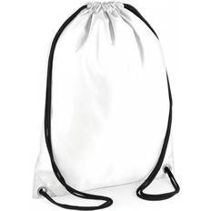 Hvite Gymposer BagBase Budget Gymsac BG005 White One Size Colour: White, Size: One Si