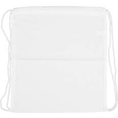 Hvite Gymposer Creativ Company Drawstring bag, size 37x41 cm, 130 g, white, 1 pc