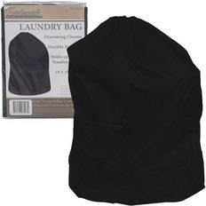 Lavish Home Jumbo Sized Nylon Laundry Bag in Black
