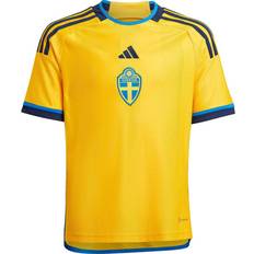 Eget trykk Landslagsdrakter adidas Sweden Home Jersey 2022 Youth