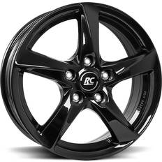 18" Autofelgen RC Design 30 Glossy Black Alufælge