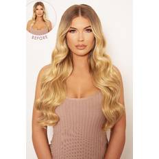 Synthetic Hair Clip-On Extensions Lullabellz Super Thick Natural Wavy Clip In Hair Extensions 22 inch Light Blonde 5-pack
