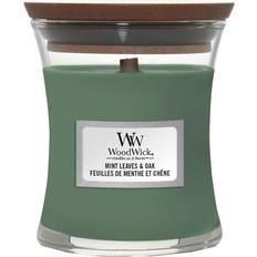 Woodwick Mint Leaves & Oak Duftlys 85g