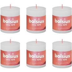 Bolsius Candles Bolsius 4x Rustic Pillar Cloudy White Home Holiday