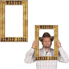 Beistle Company 52158 Western Wanted Photo Fun Frame Ramme
