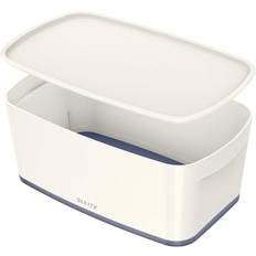 Plastic file storage boxes Leitz MyBox WOW Storage Box 5 L White, Grey Plastic 31.8 x 19.1 x 12.8 cm